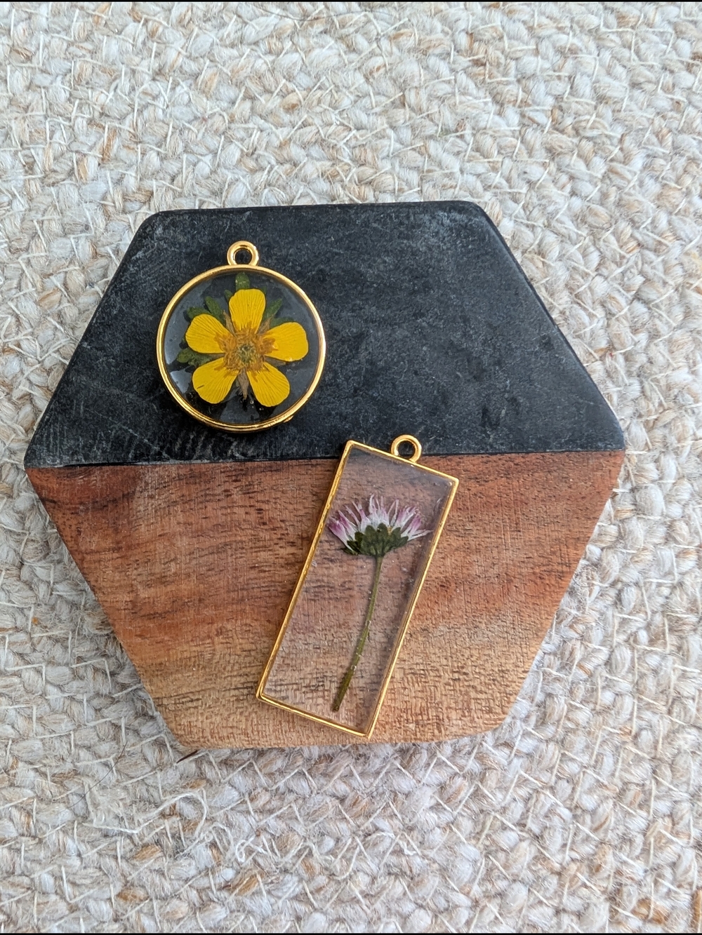 Buttercup & Clover Blossom Pendant Set